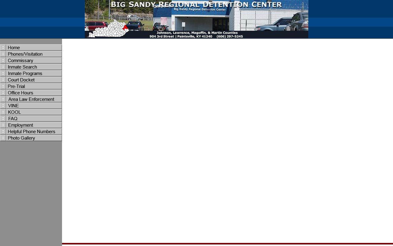 Official Big Sandy Regional Detention Center inmate roster route